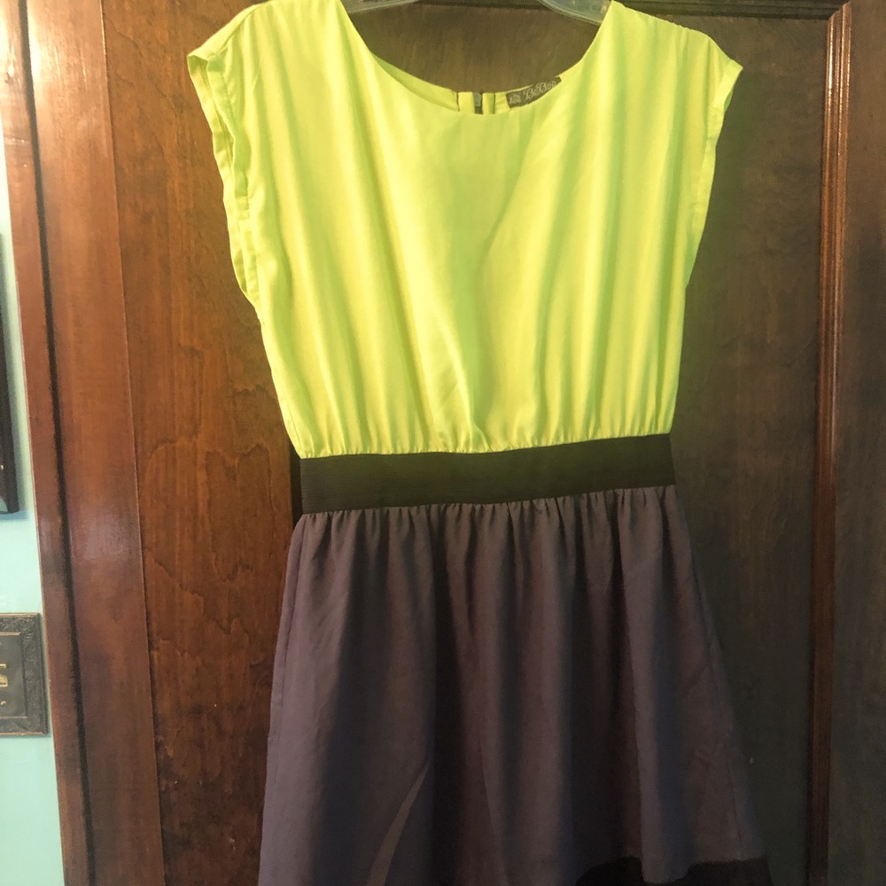 Neon Color Block Dress